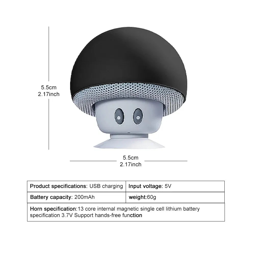 Mini Mushroom Speaker – Cute Design, Great Sound Quality