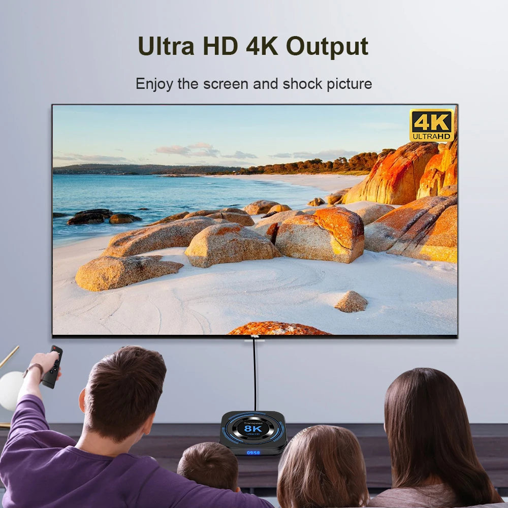 Android 12 TV BOX - 4k UHD, Dual Wi-Fi