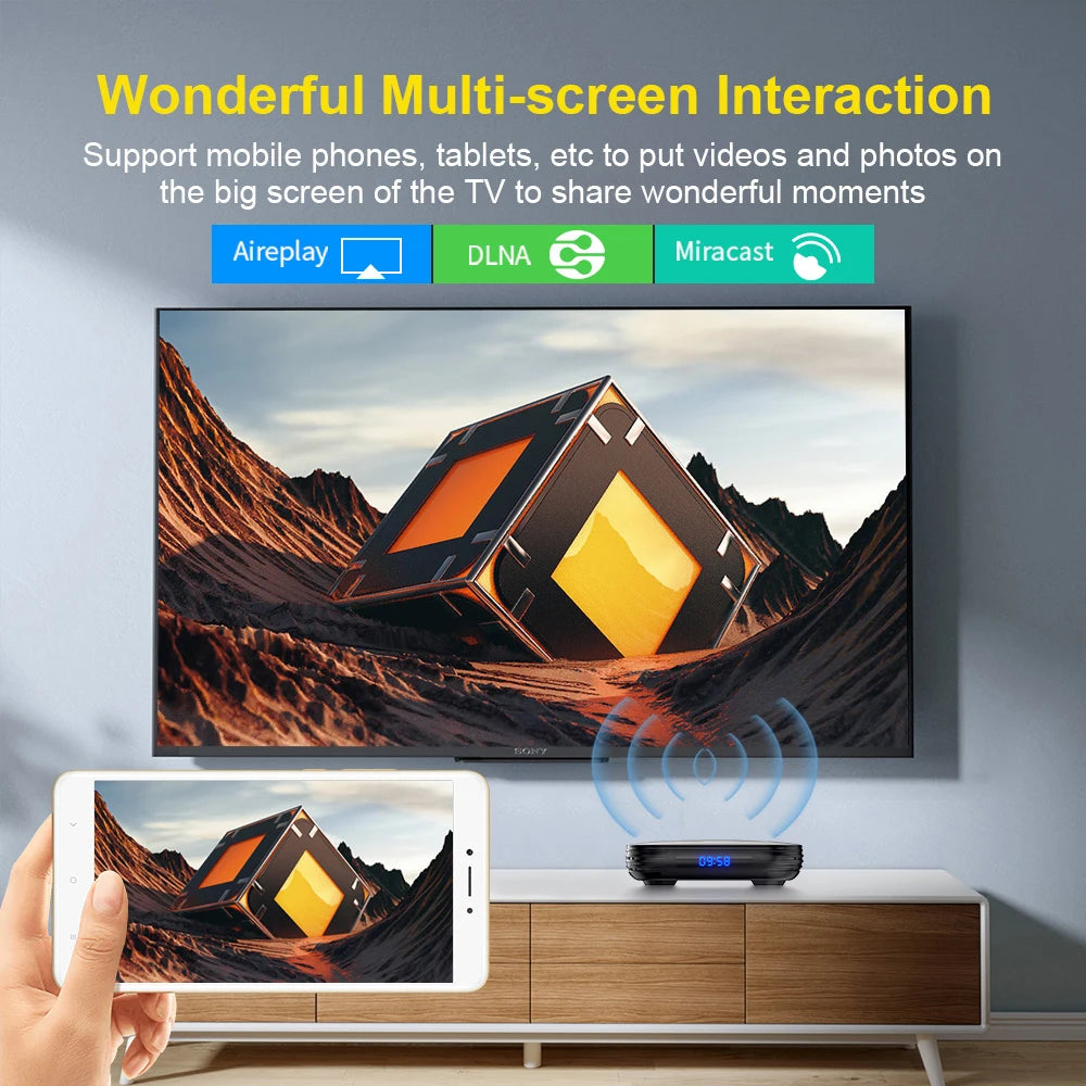 Android 12 TV BOX - 4k UHD, Dual Wi-Fi