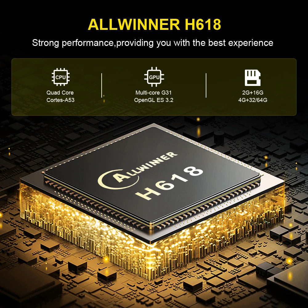 Android 12 TV BOX - 4k UHD, Dual Wi-Fi
