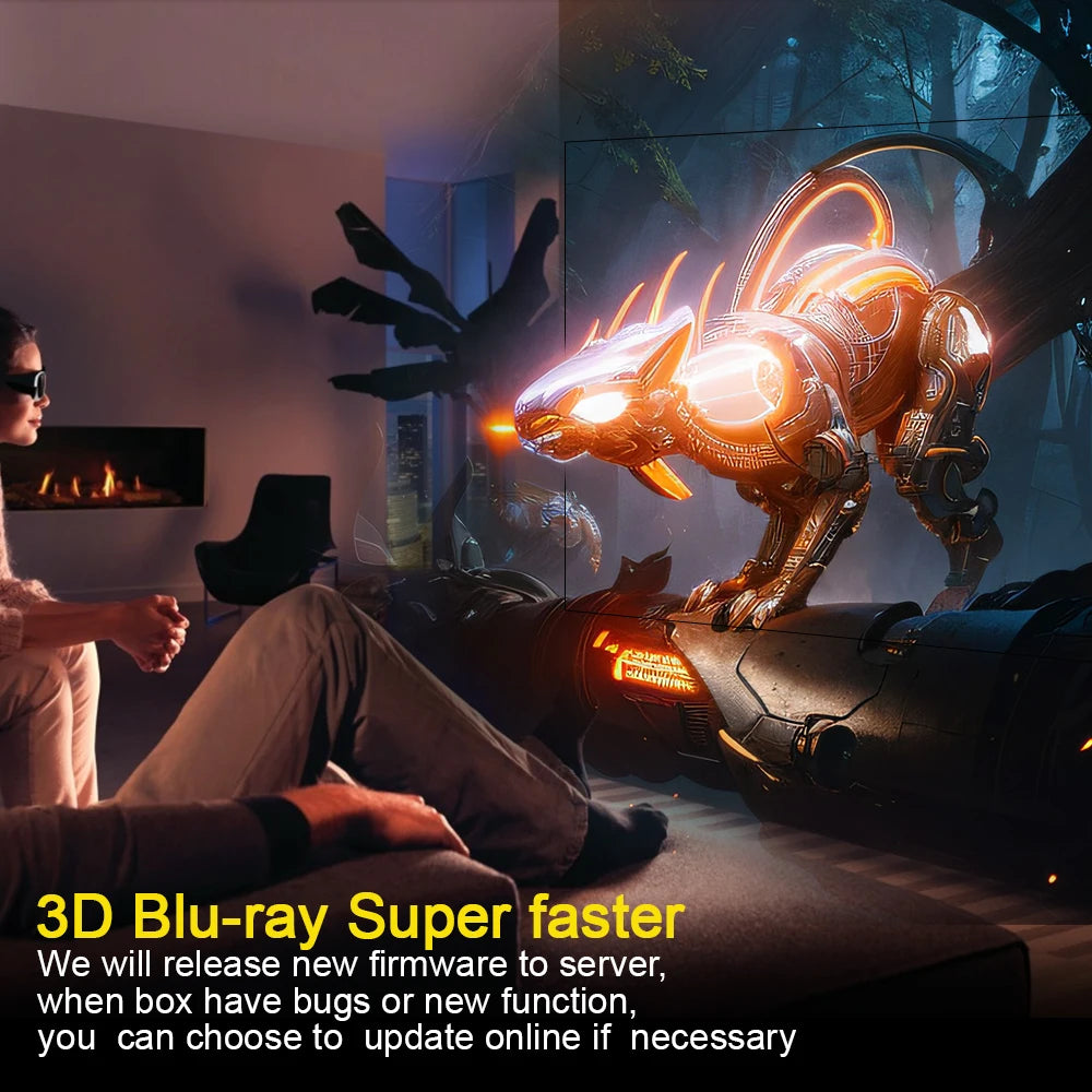 Android 12 TV BOX - 4k UHD, Dual Wi-Fi