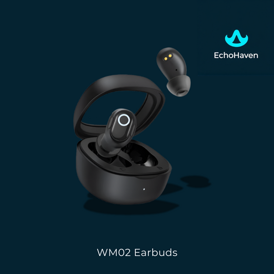 WM02 Wireless Earbuds – Compact, Touch Control